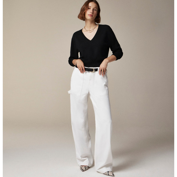 J. Crew Black V-Neck Sweater - Picture 2 of 12